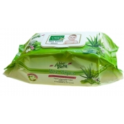 Servetele umede GREEN LINE 120 Aloe Vera cu capac