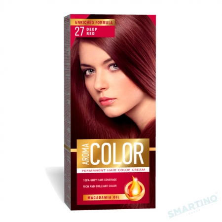 Краска для волос AROMA Color 27 (глубокий красный цвет) 45 мл
