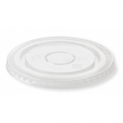 Capace Bio transparente Plate bauturi reci 95mm, 100% Biodegradabile, 50buc/set