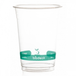 Pahare Transparente de unica folosinta 360ml, 100% Biodegradabile si Compostabile, 50buc/set