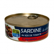 Sardine in sos de tomate 240gr."Smartino" Cu Cheie