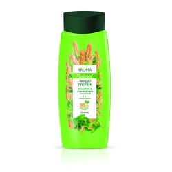 Șampon și balsam 2 În 1 AROMA NATURAL Proteină de grâu 400 ml