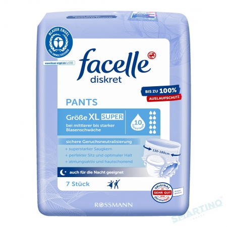 Scutece Chilot Adult FACELLE PANT SUPER 10 Pic.  XL  130-180 cm, 7 buc.