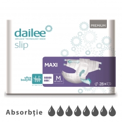 Подгузники для взрослых DAILEE Slip Premium MAXI 8 кап. M 80 - 145 см, 28 шт
