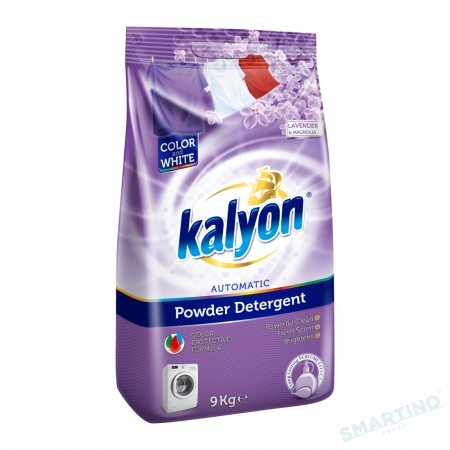 Порошок для стирки KALYON 9кг для машин-автоматов Color&White Lavander&Magnolia